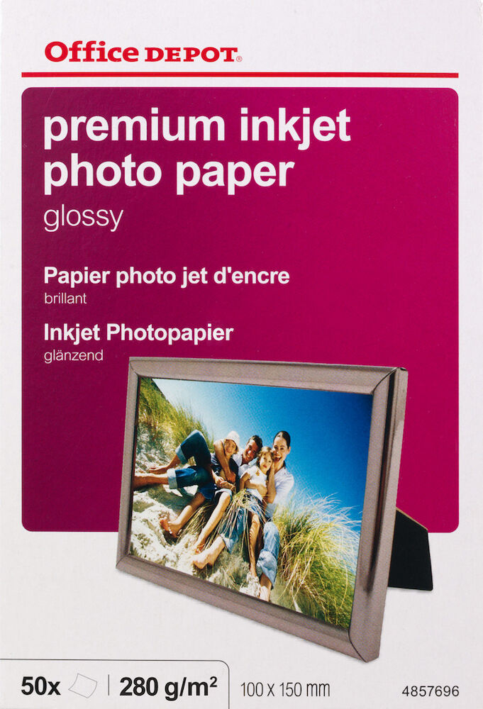 Fotopapper Office Depot inkjet premium