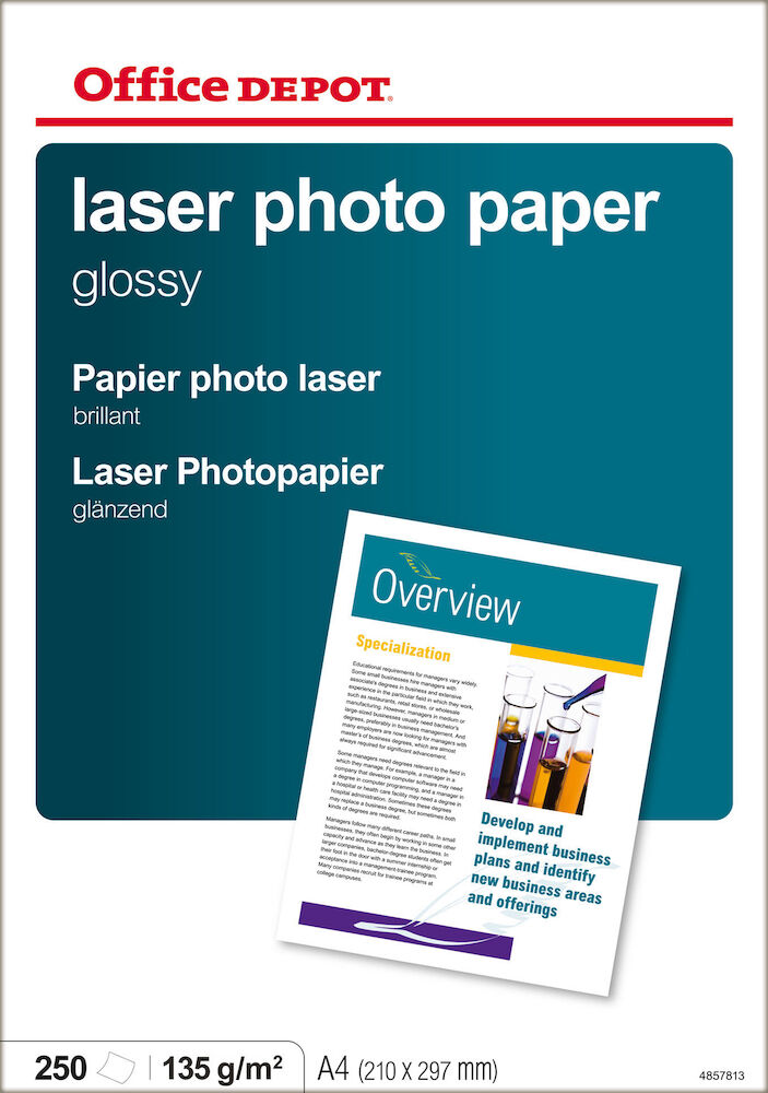 Fotopapper Office Depot laser 