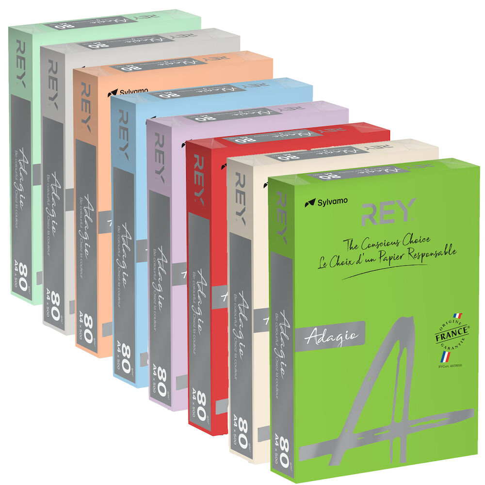 Färgat papper Rey Adagio A4 80g