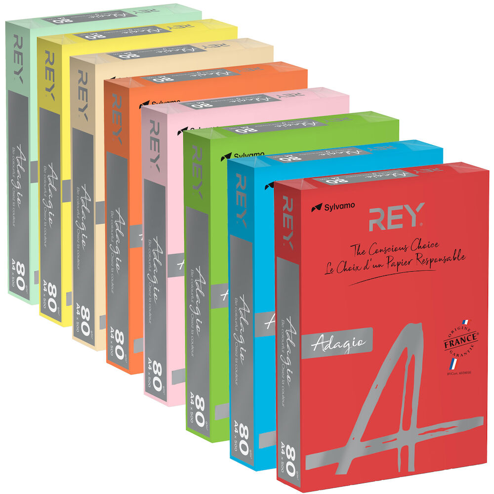 Färgat papper Rey Adagio A4 160g