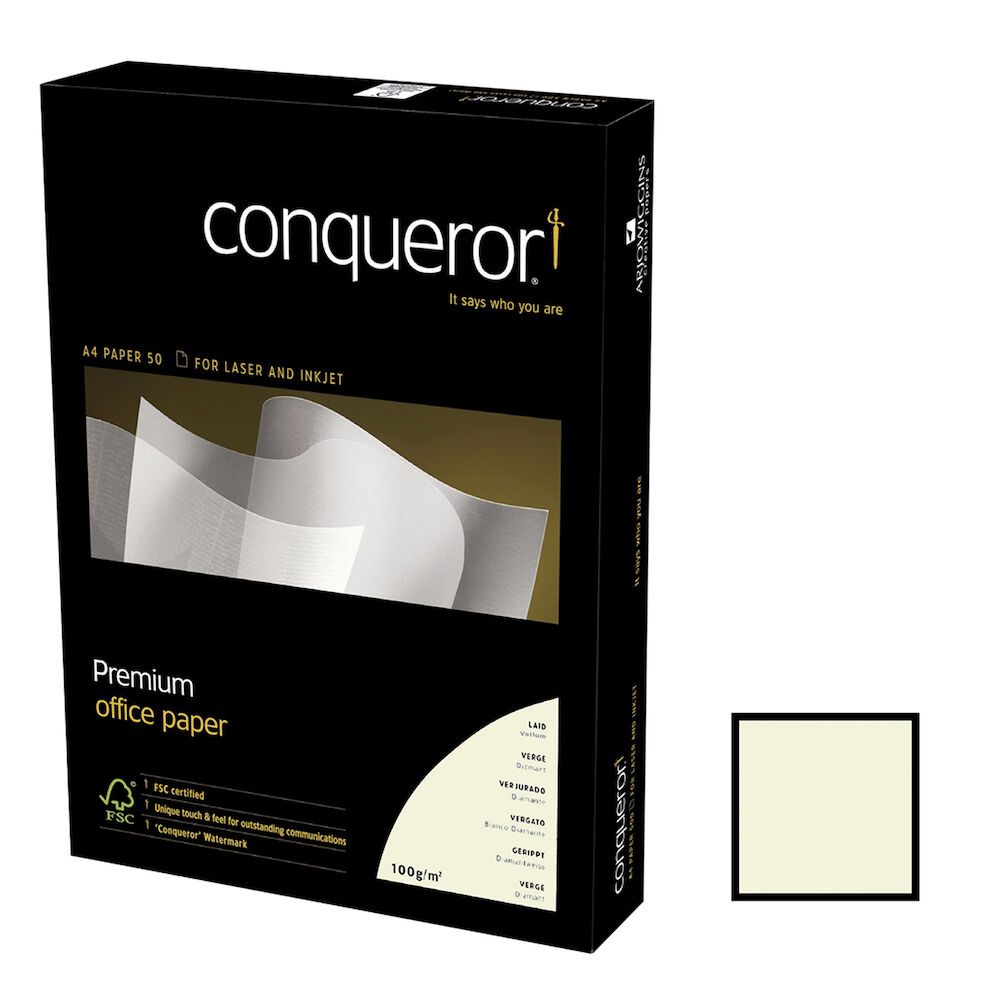Kopieringspapper Conqueror A4 high white 100g 500/fp