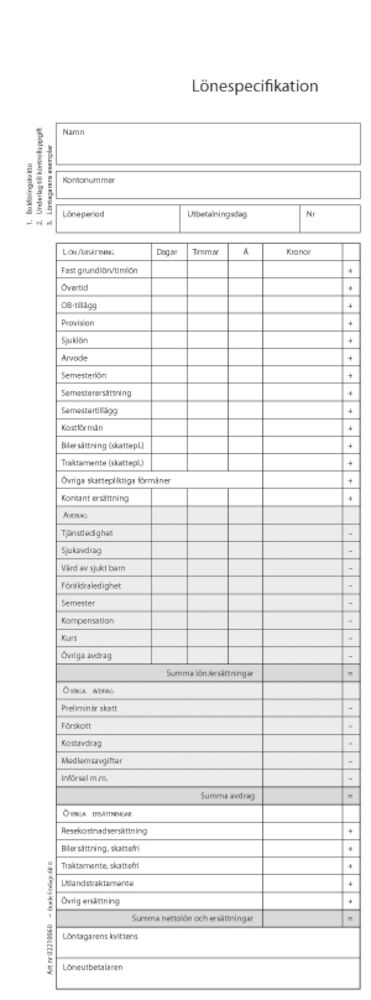 Lönespecifikation