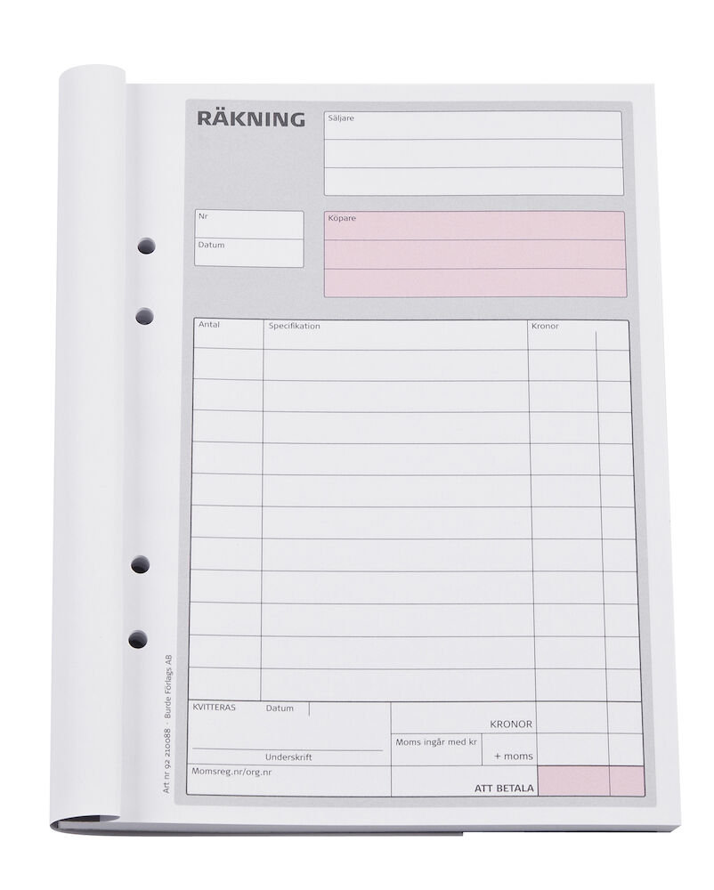 Räkning A5 2x50blad