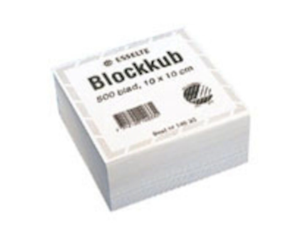 Blockkub 10x10x 500blad    vit