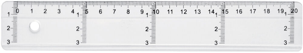 Linjal Tvärgraderad