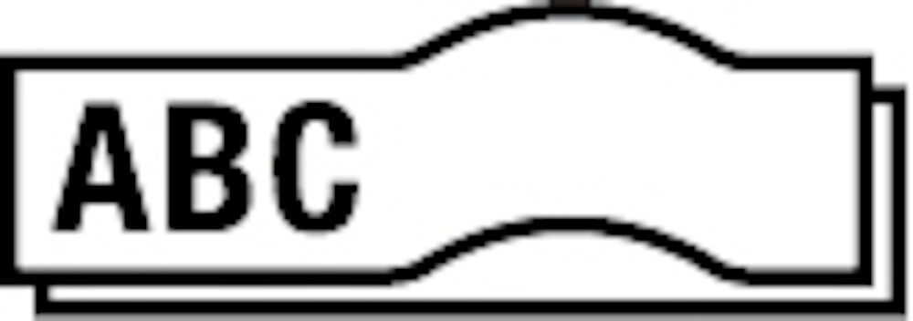 Märkband Dymo D1 tape Polyester