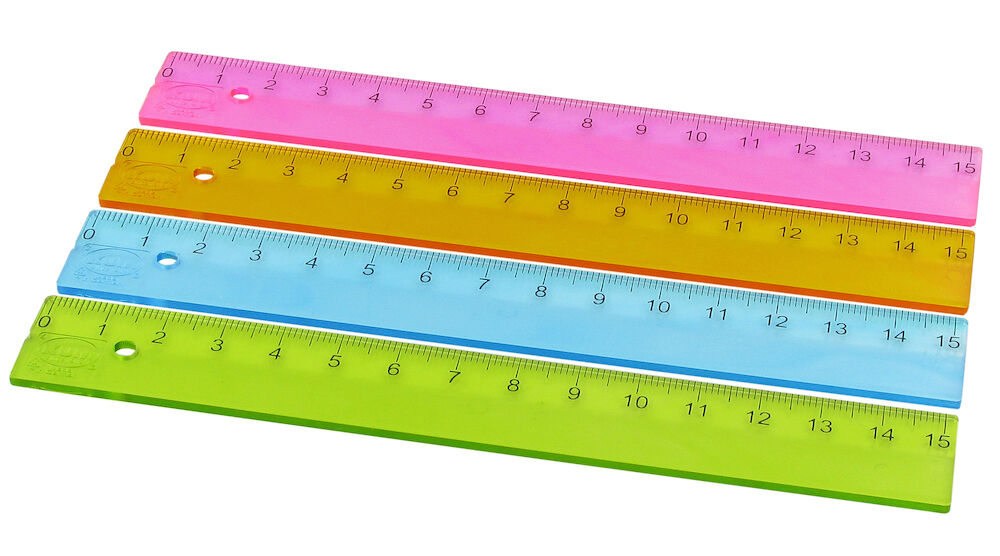 Linjal färgad