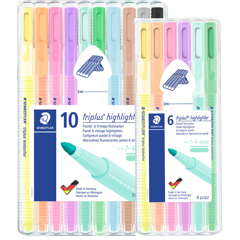 Överstrykningspenna Staedtler Triplus Pastell & Vintage