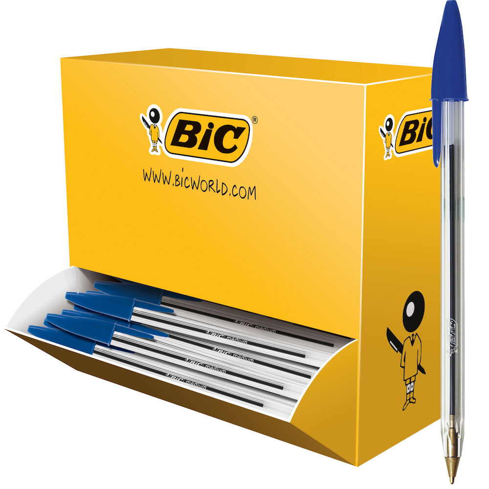 Kulspetspenna Bic Cristal blå 100-pack