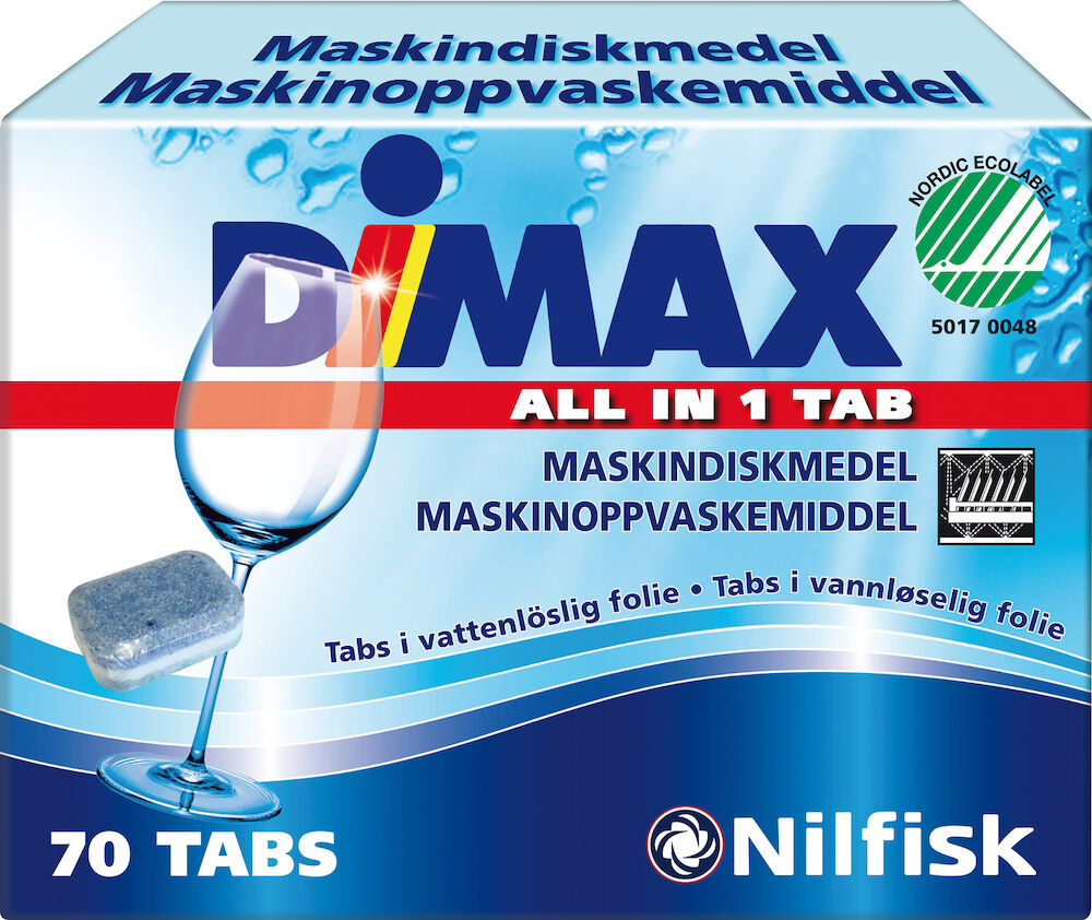 Maskindiskmedel tablett Dimax 70 st