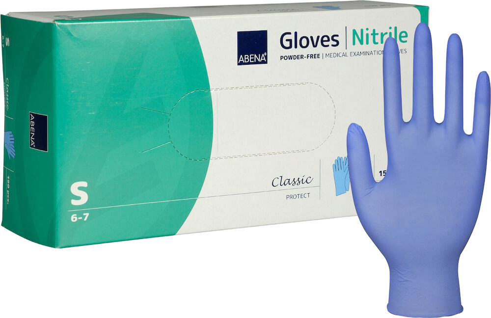 Handske Nitril Puderfri Blå 150 st/fp