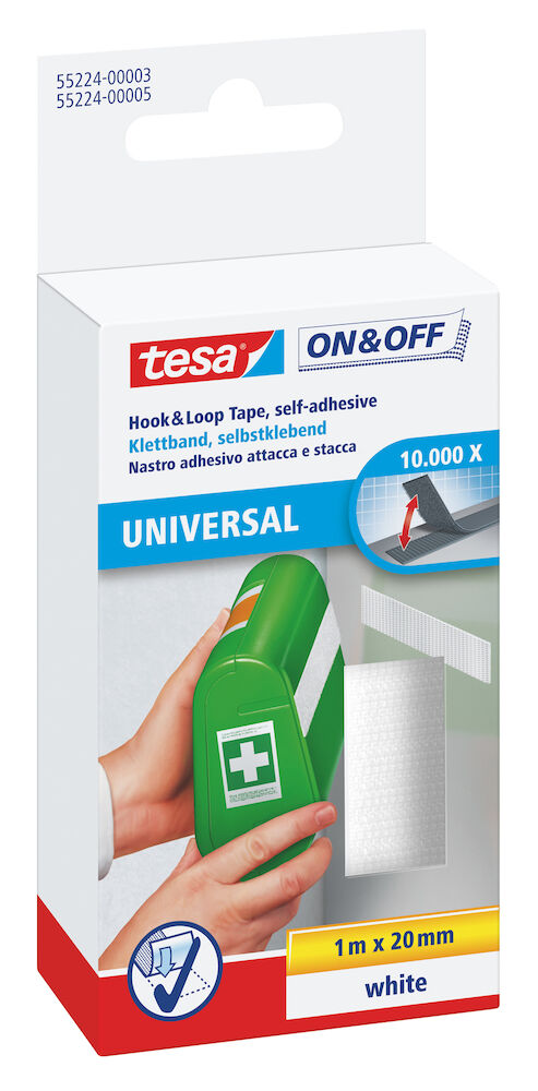 Kardborrband Tesa 1mx20mm