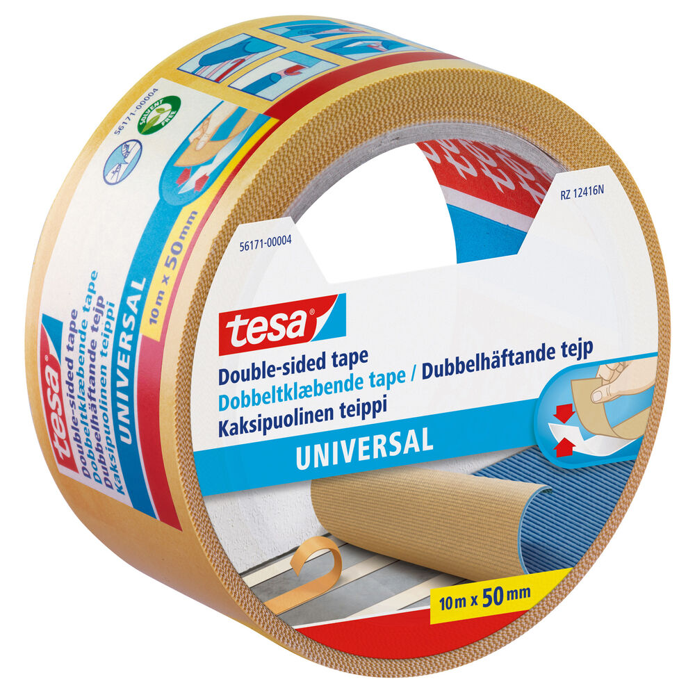 Dubbelhäftande mattejp 50mmx10m Tesa