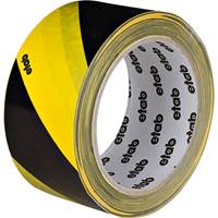 Varningstejp gul/svart  50 mm x 33 meter
