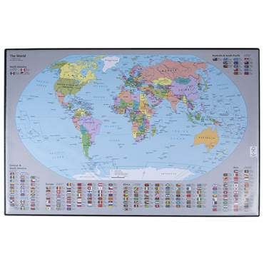 P2367031 Skrivbordsunderlägg Världskarta