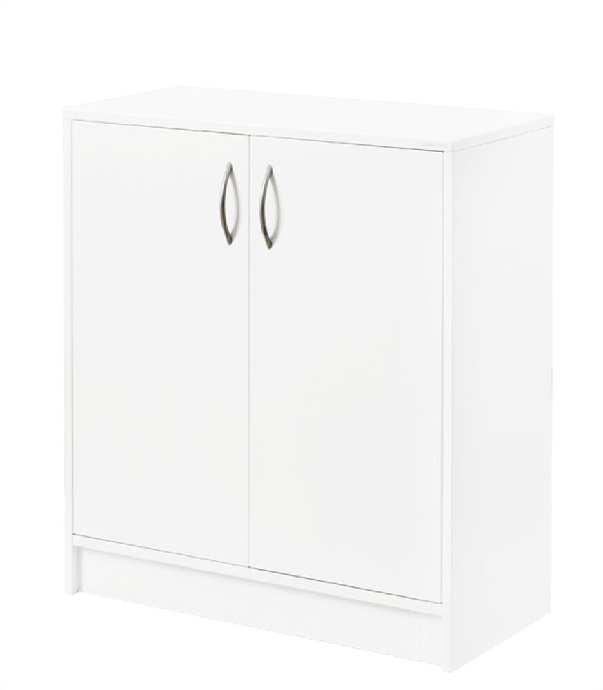 Förvaringsskåp Vit Slagdörr Lanab
