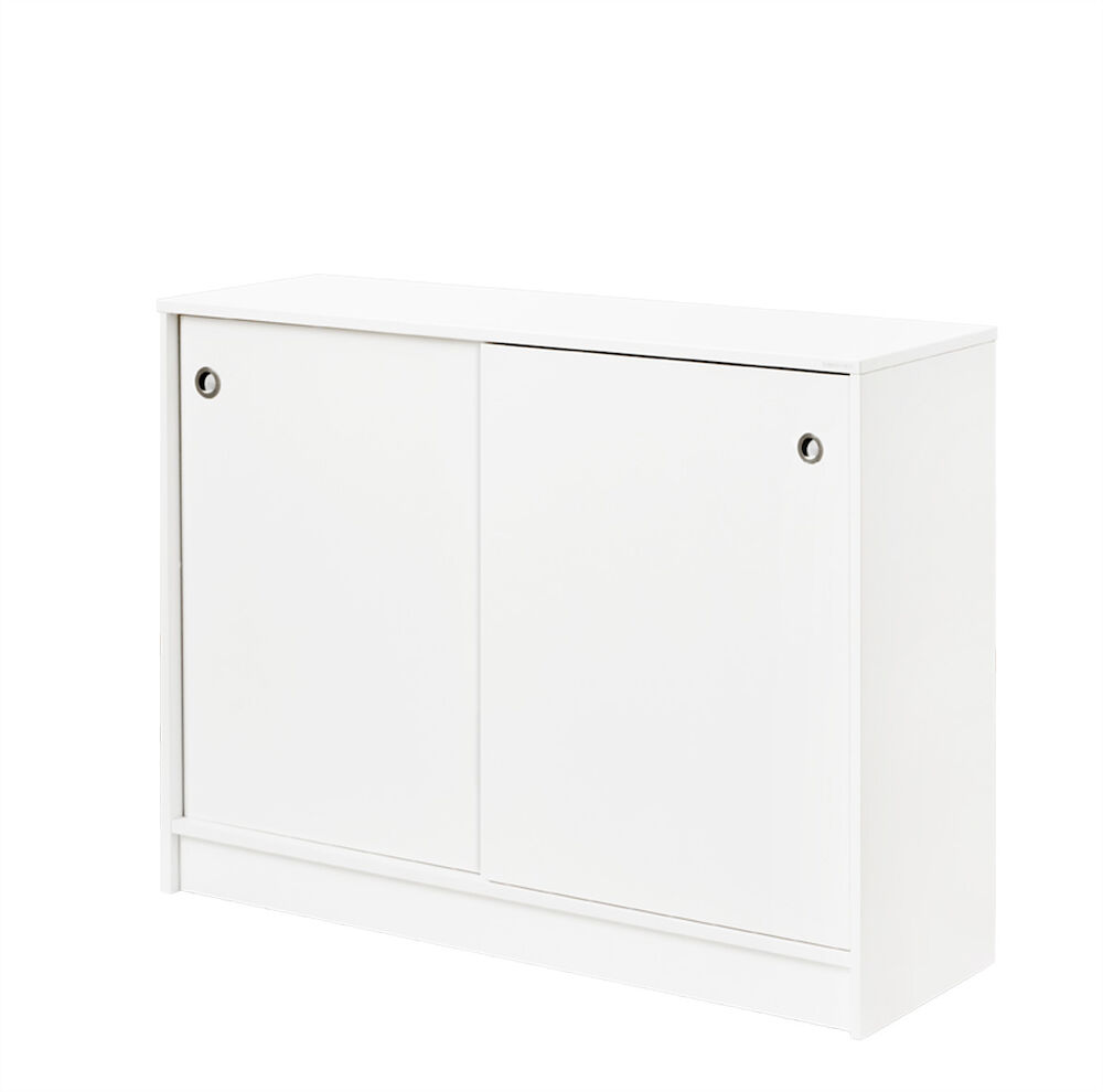 Förvaringsskåp Vit Skjutdörr