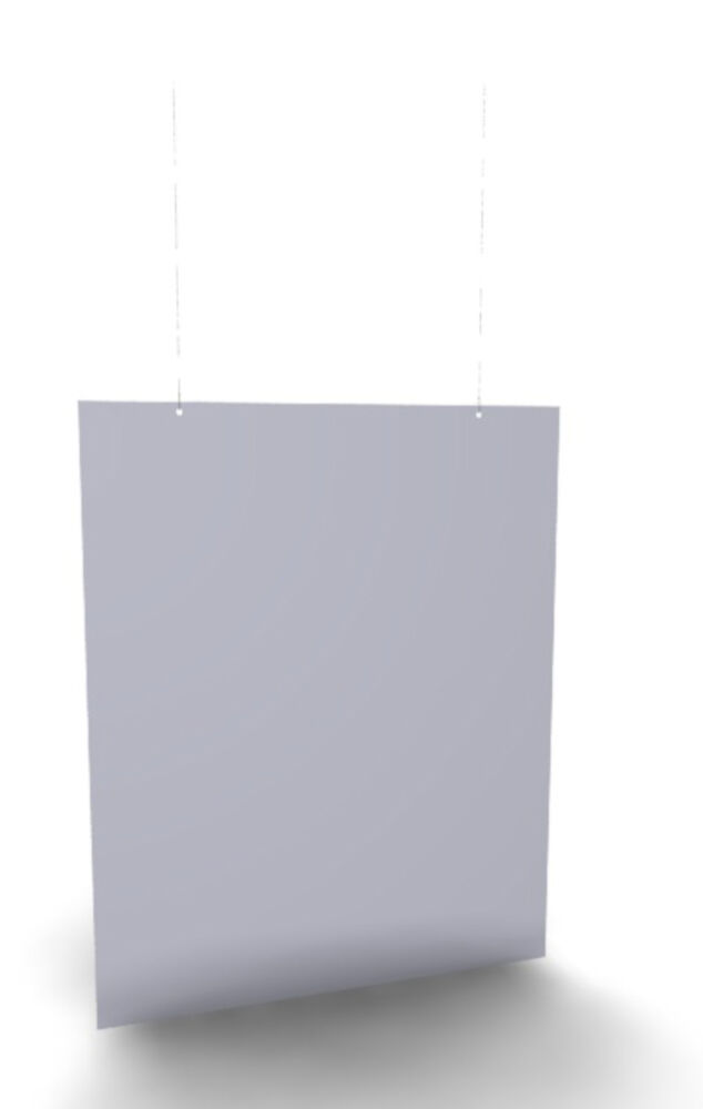 Skyddsskärm / Hostskydd med upphängningswire 800 x 1000 mm 