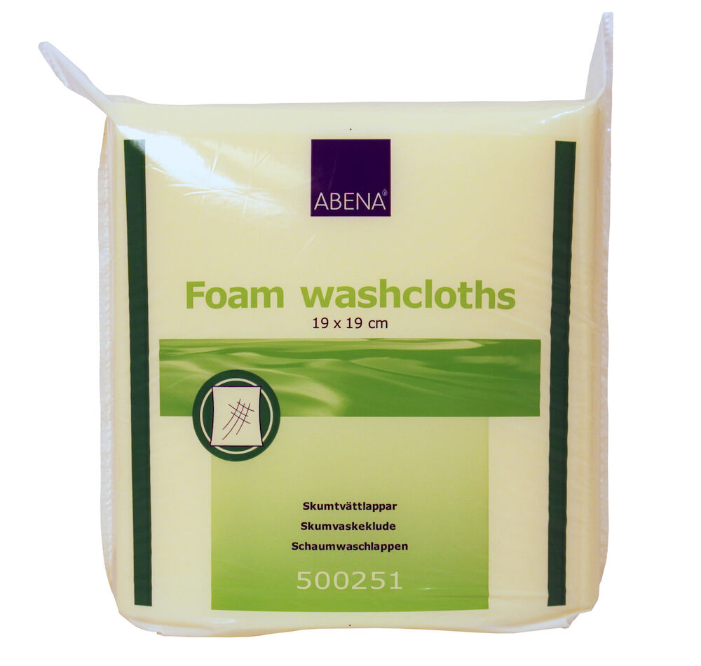 Tvättlapp skum SoftCare 100 st/fp