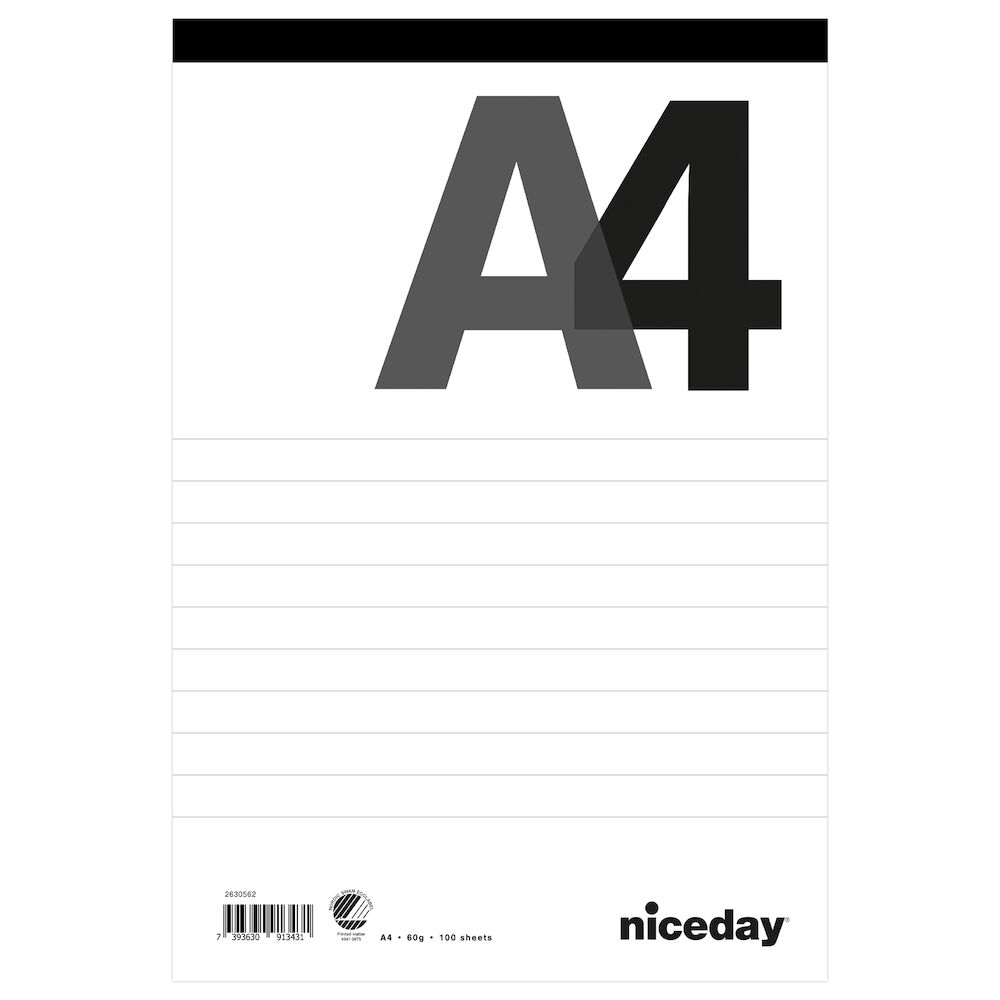 Perforerade block Niceday 60g 70blad linjerat