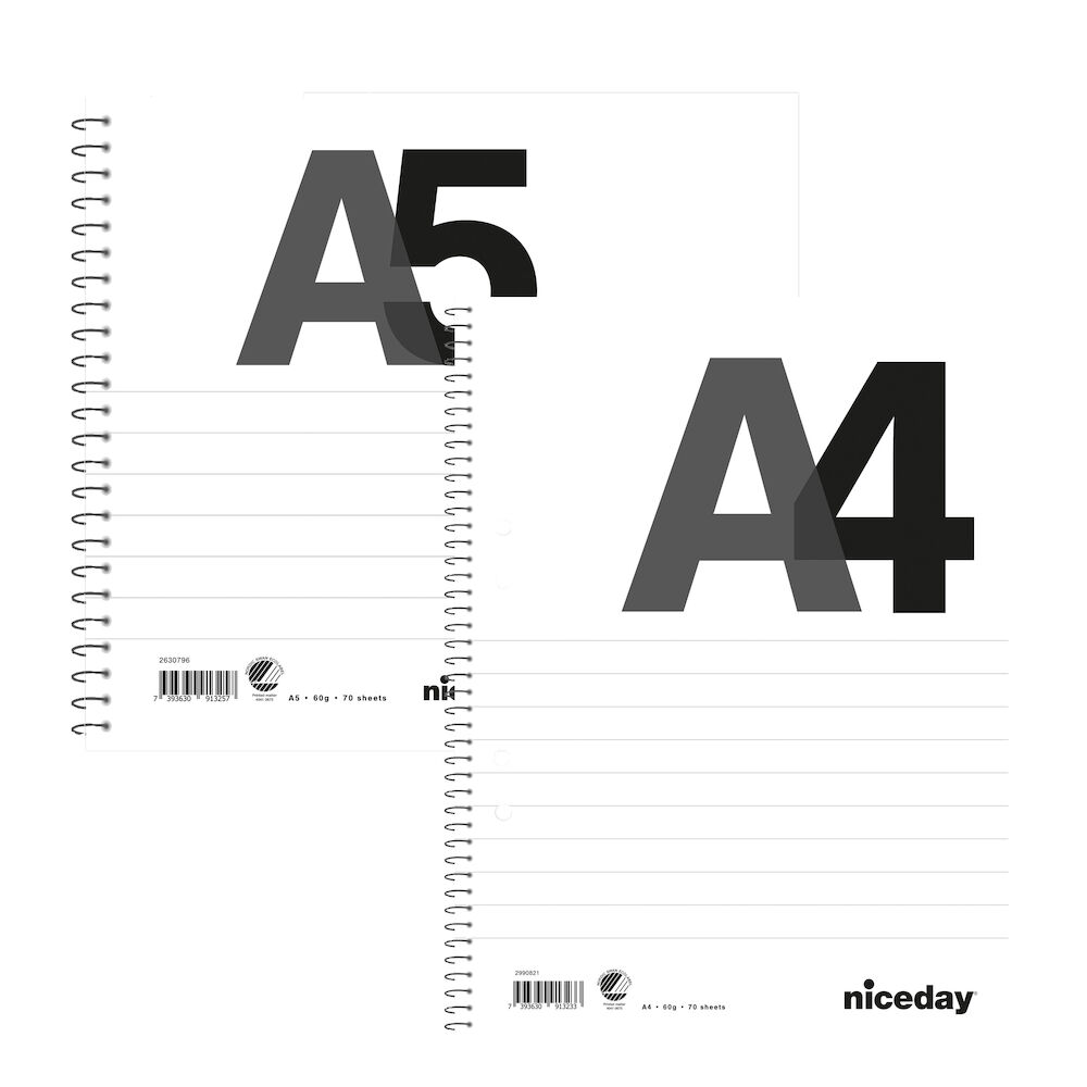 Kollegieblock Niceday 60g 70blad linjerat