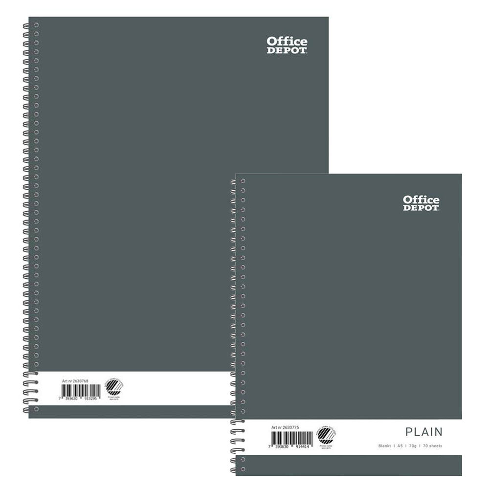 Kollegieblock Office Depot 70g 70blad olinjerat