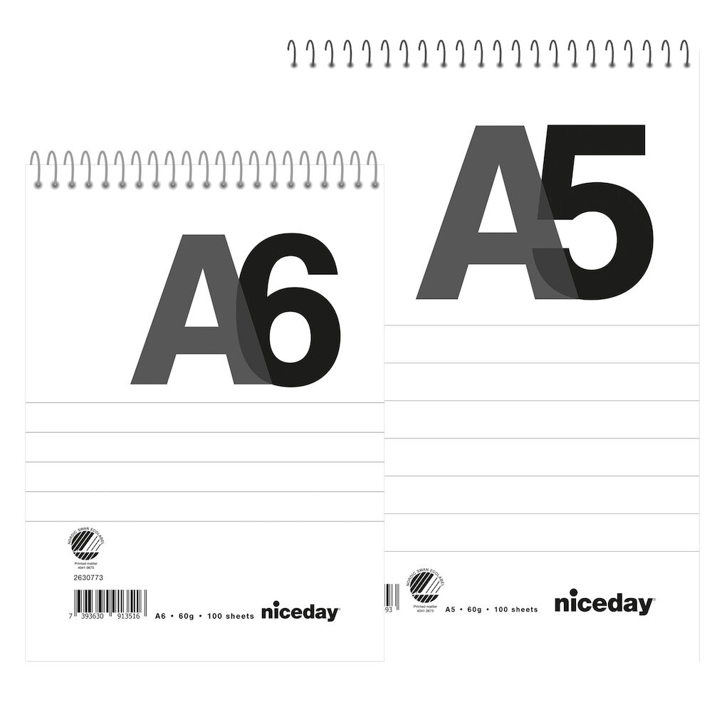 Spiralblock Niceday Linjerad