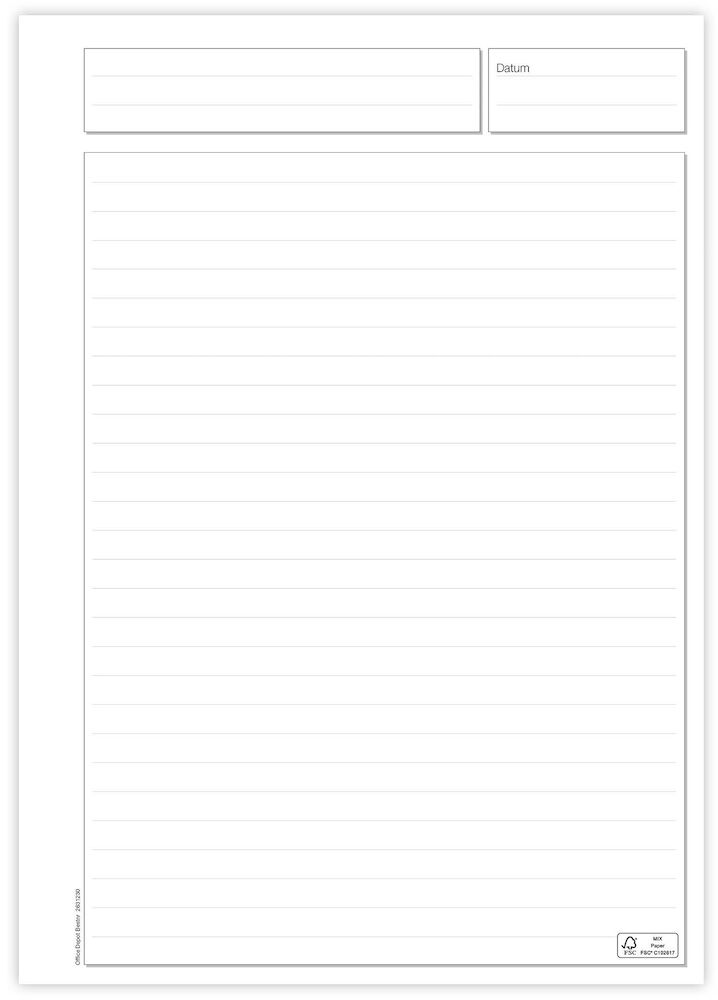 Konferensblock A4 Office Depot