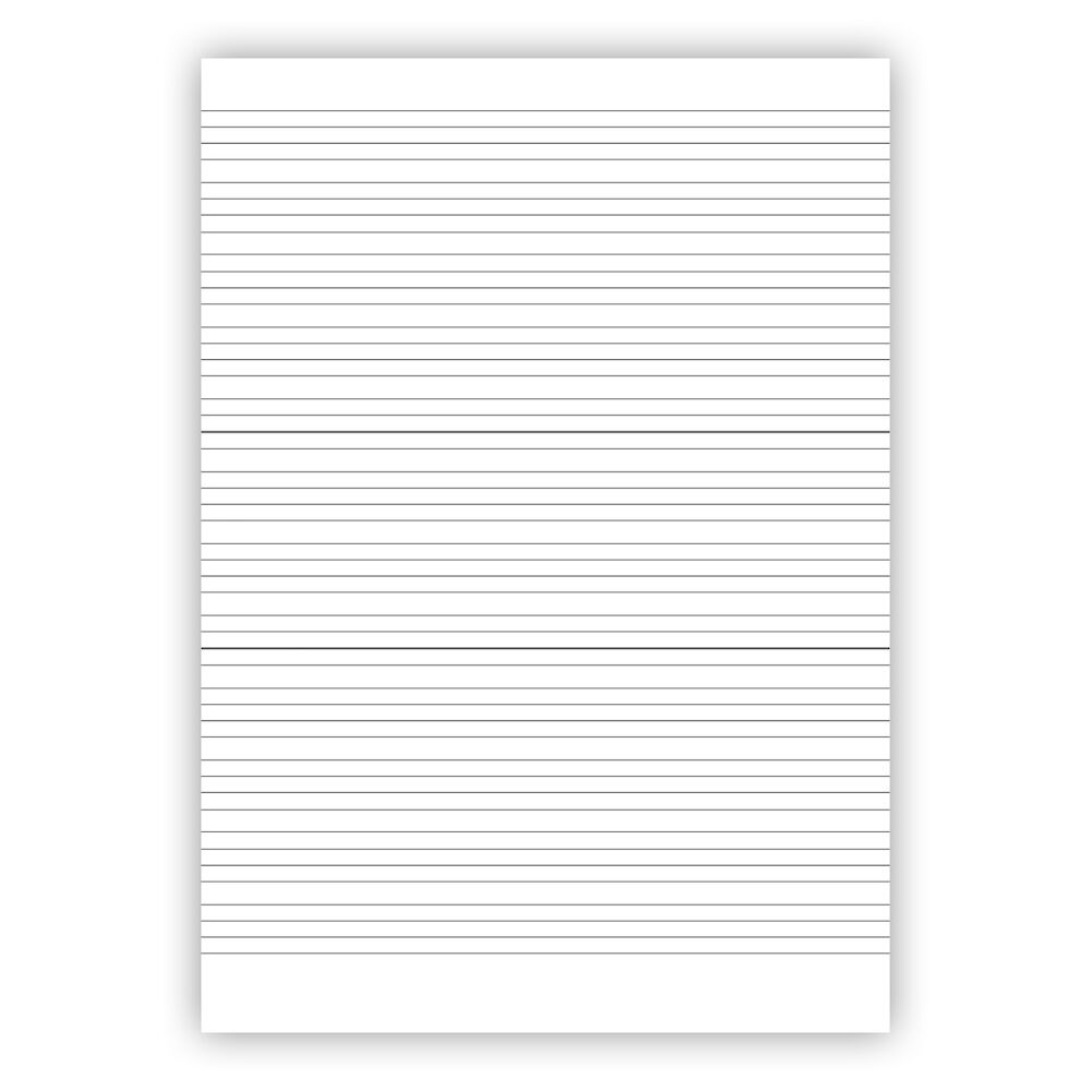 Arbets- / Provskrivningsblad A4 500/fp 