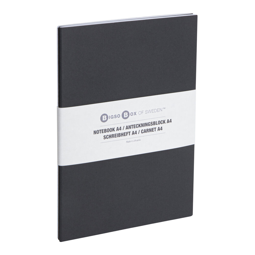 Anteckningsbok Papp Bigso A4 olinjerad 2/fp