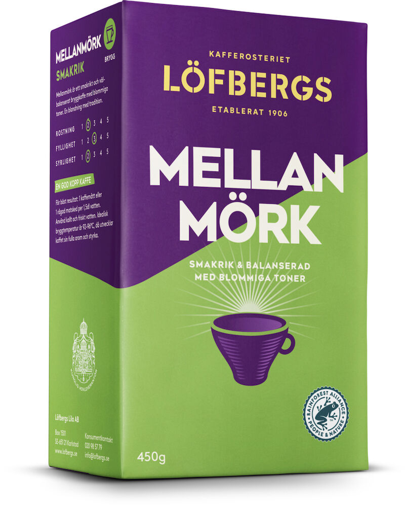 Kaffe Löfbergs mellanmörk bryggmalet