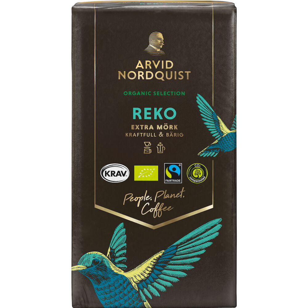 Kaffe REKO Malet Extra mörkrost 450 g Eko Arvid Nordquist
