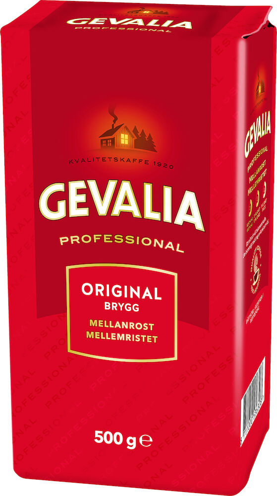 Bryggkaffe Gevalia Professional Mellanrost vac 500 Gram