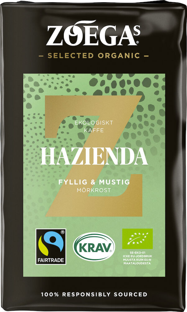 Kaffe Brygg Zoégas Hazienda Brygg Organic 450 g
