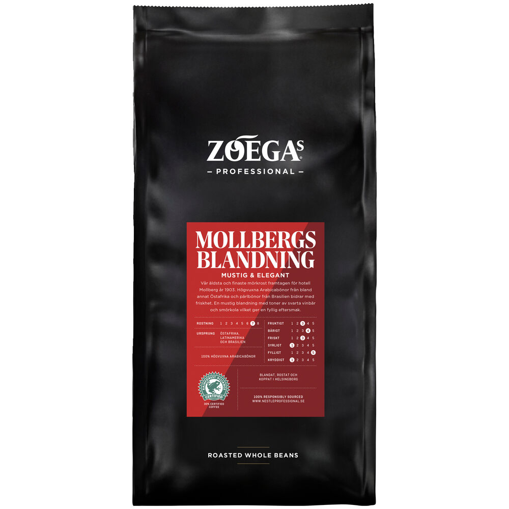 Kaffe Hela Bönor Zoégas Professional Mollbergs Blandning 750 Gram