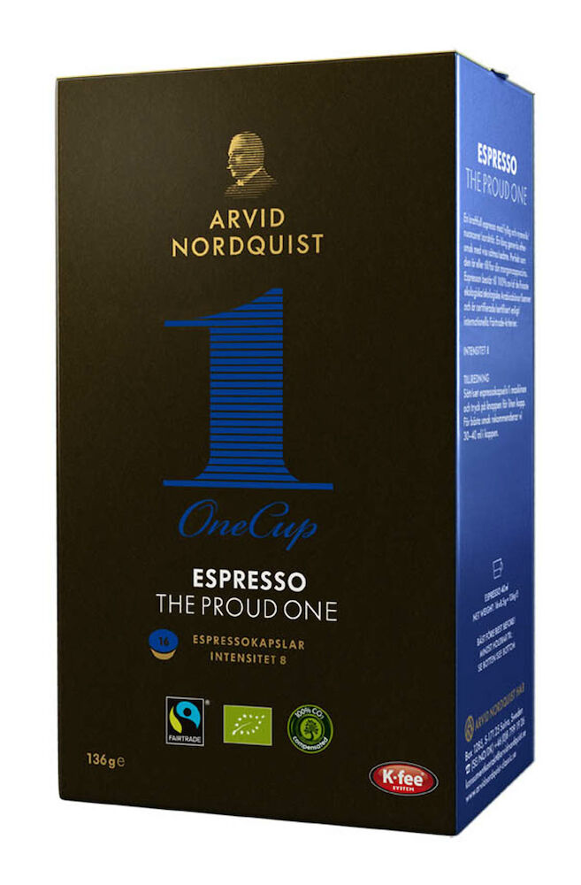 Kaffekapsel - Arvid Nordquist Espresso The Good & Proud One 16 st