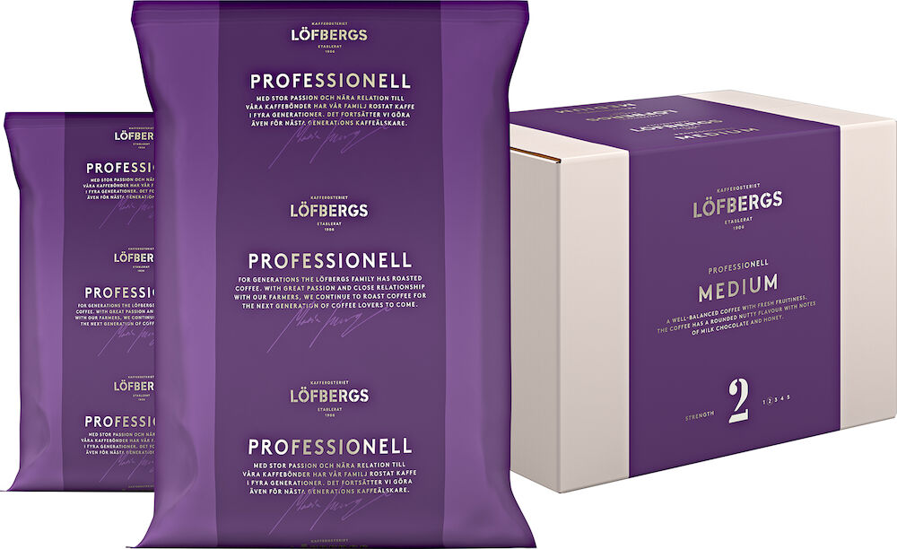 Kaffe Löfbergs Professional Mellanrost Medium Maskinbrygg