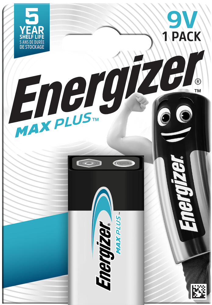 Energizer Batteri Max Plus Alkaliskt 9V 1-pack