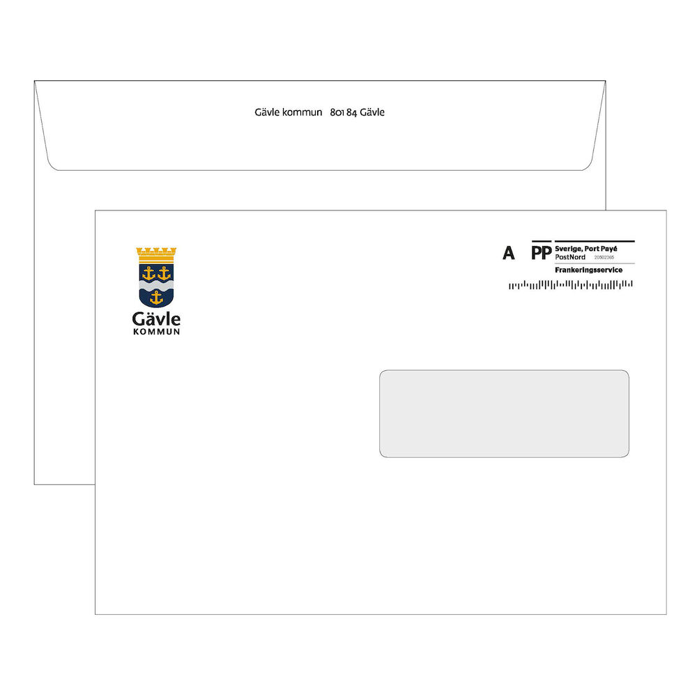 Kuvert C5 TR 4+1 Gävle Kommun