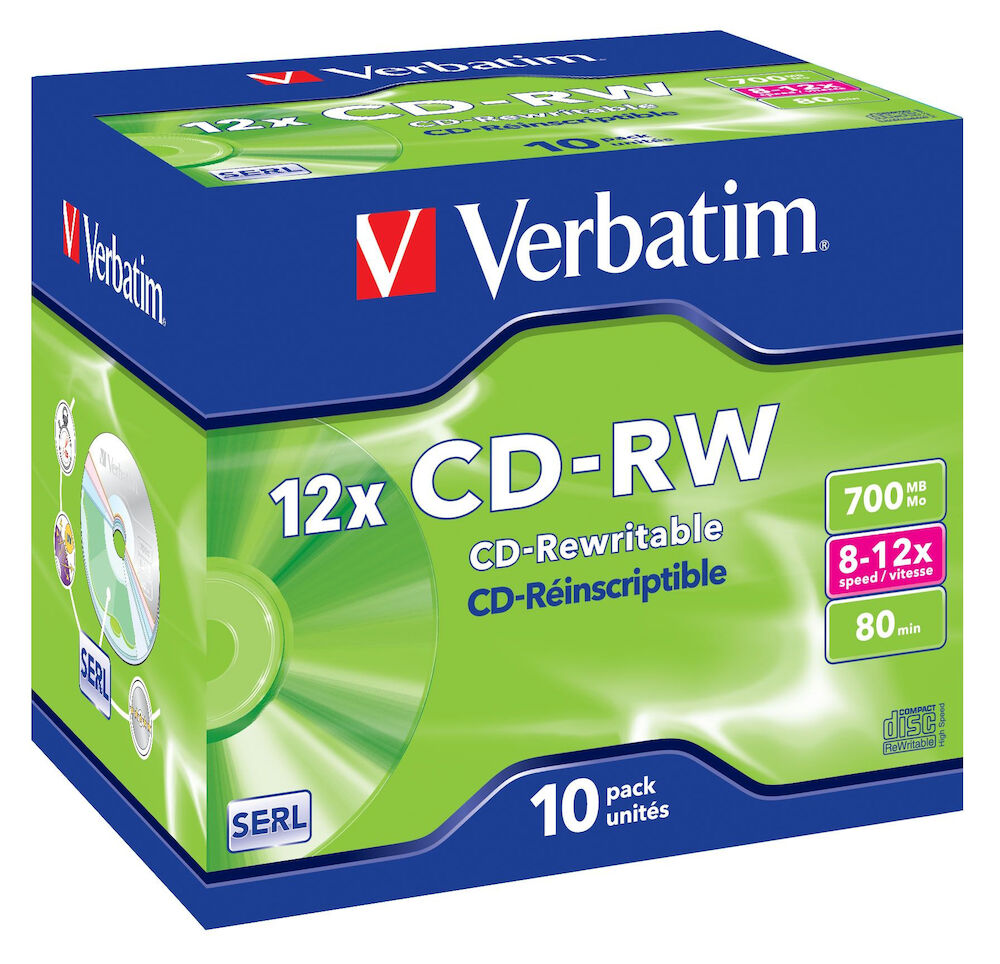 CD-RW 8x-12x Verbatim