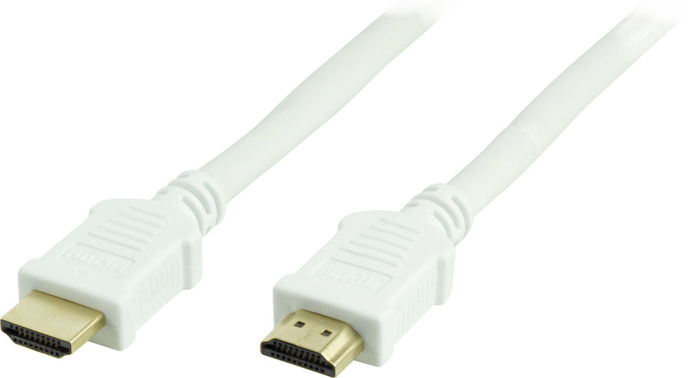 HDMI-kabel v1.4+Ethernet 19-pin 1080p (ha-ha) Deltaco