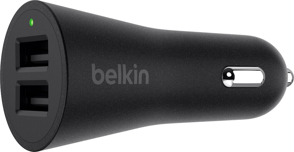 Billaddare 2xUSB 2,4A Belkin