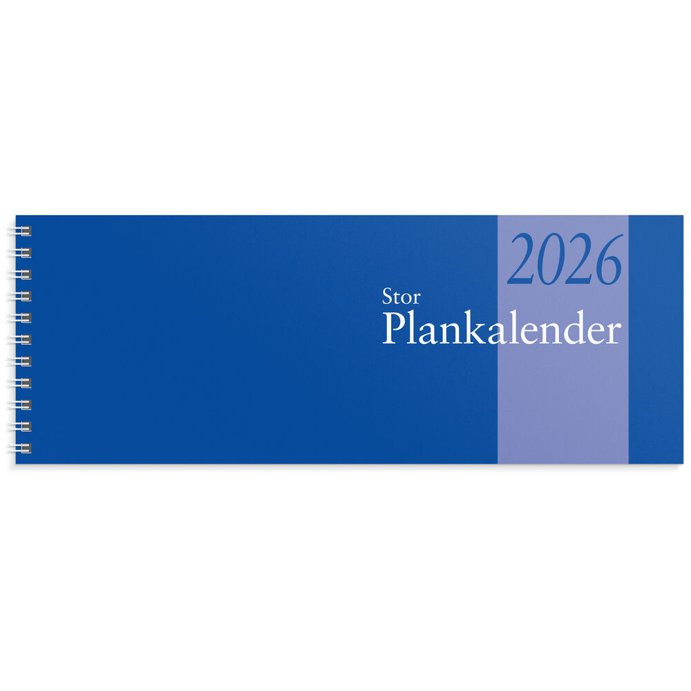 Plankalender stor 2026 Burde
