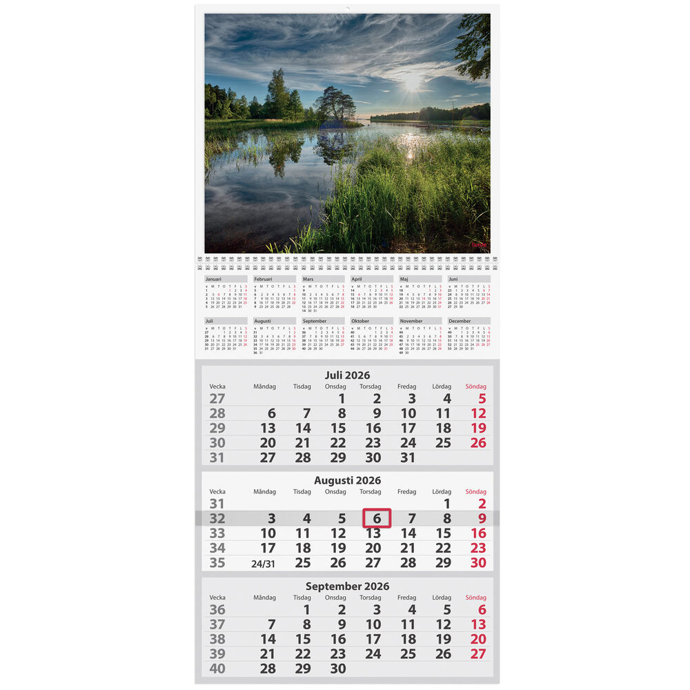 Väggkalender Trebello 2026 Burde