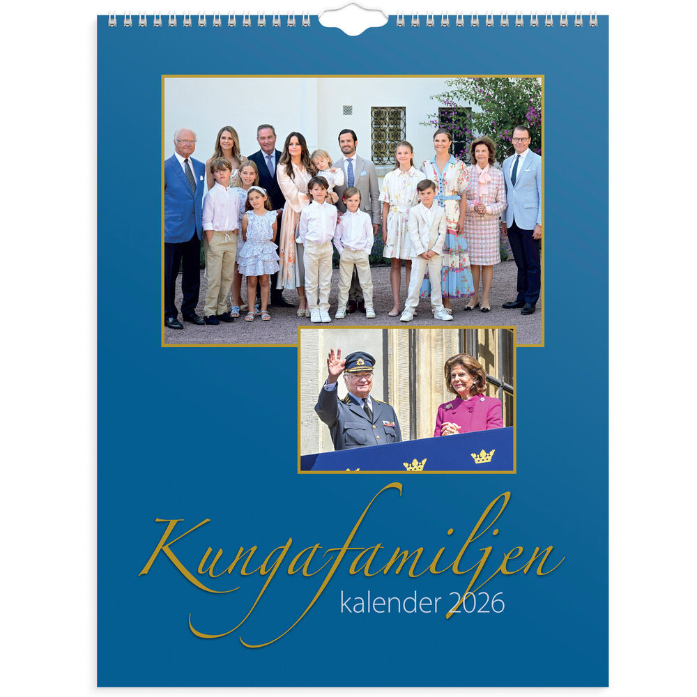 Väggkalender Kungafamiljen 2026