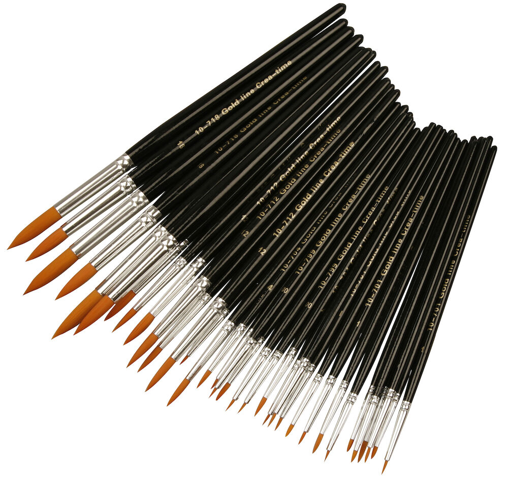 Penslar Nylonhårs Runda 36-pack