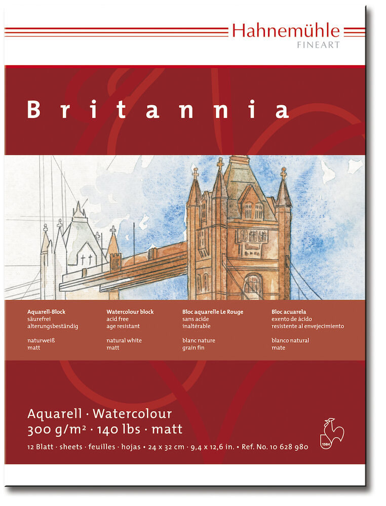 Akvarellblock Hahnemühle Britannia