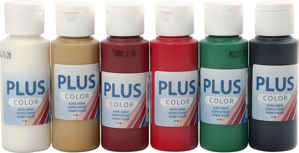 Hobbyfärg Plus Color 6x60ml