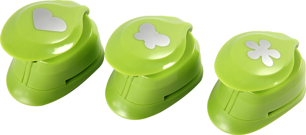 Pappersstansar olika figurer 3-pack