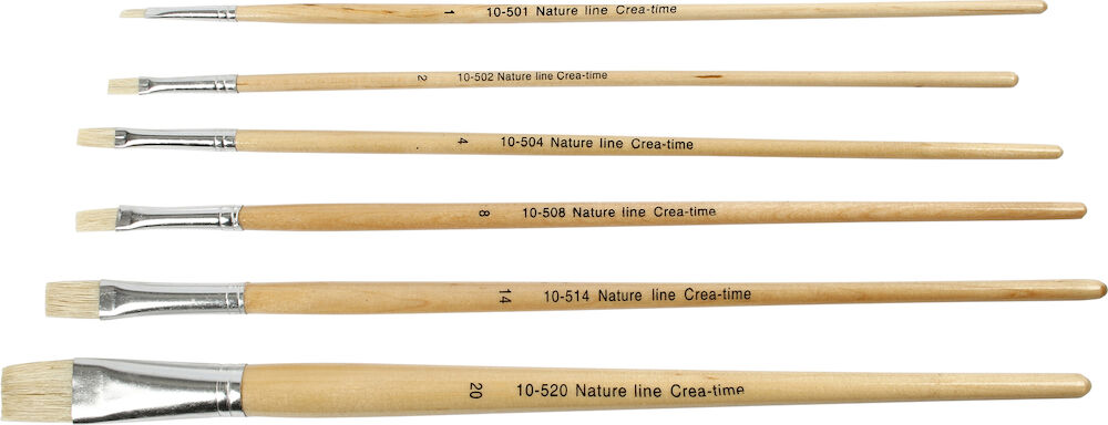 Penslar långt skaft mix 64-pack